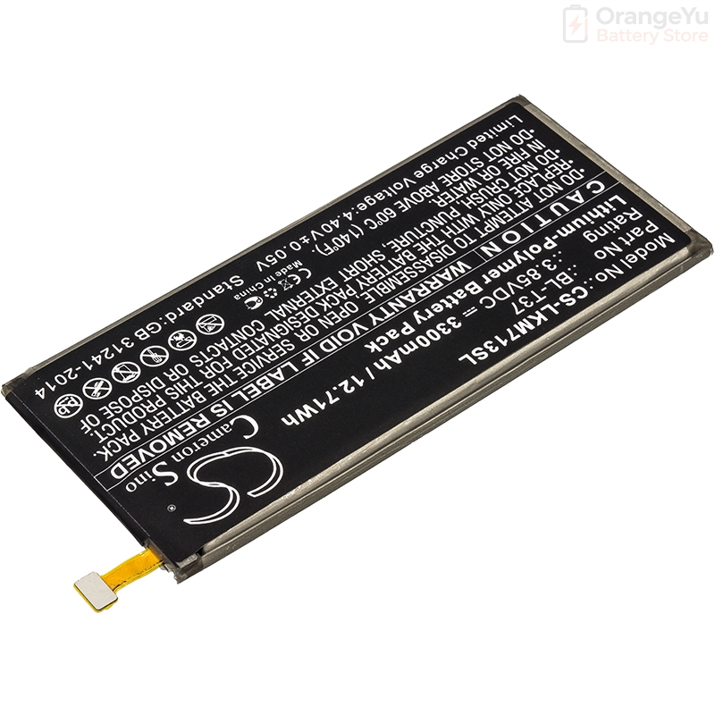 Phone Battery Replacement - Replacement 3.85V 3300mAh Battery BL-T37 for