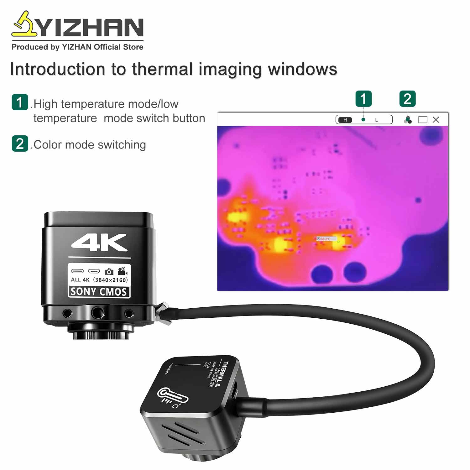 Electronics Repair Images - YIZHAN Thermal Imager 4k Electronics Soldering