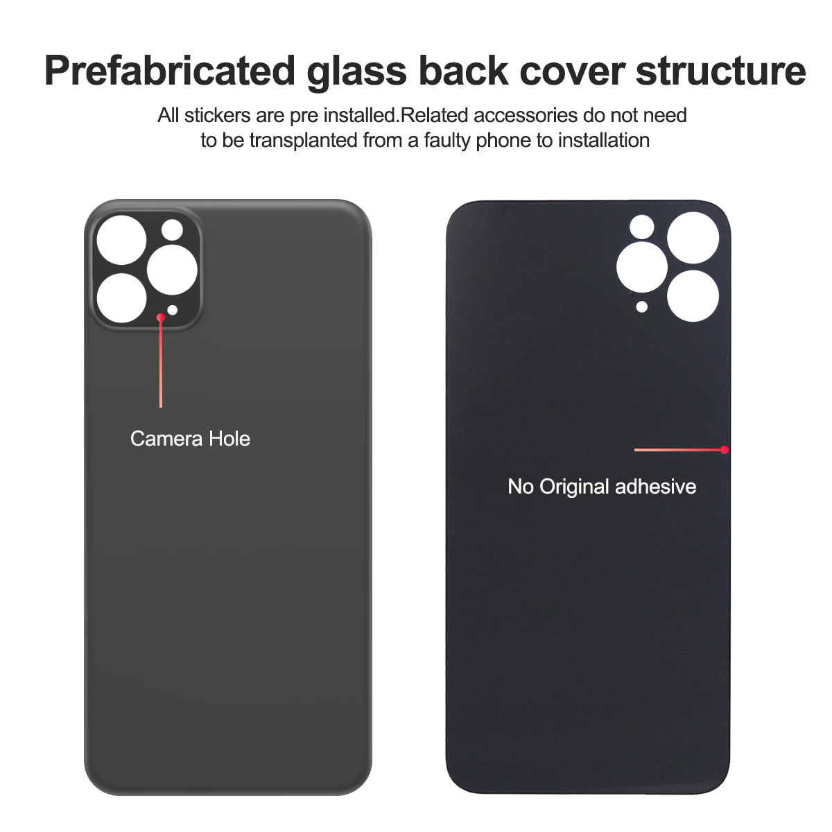 For iPhone 11 Pro Max Back Gla - огляд і ціна Phone Battery Replacement