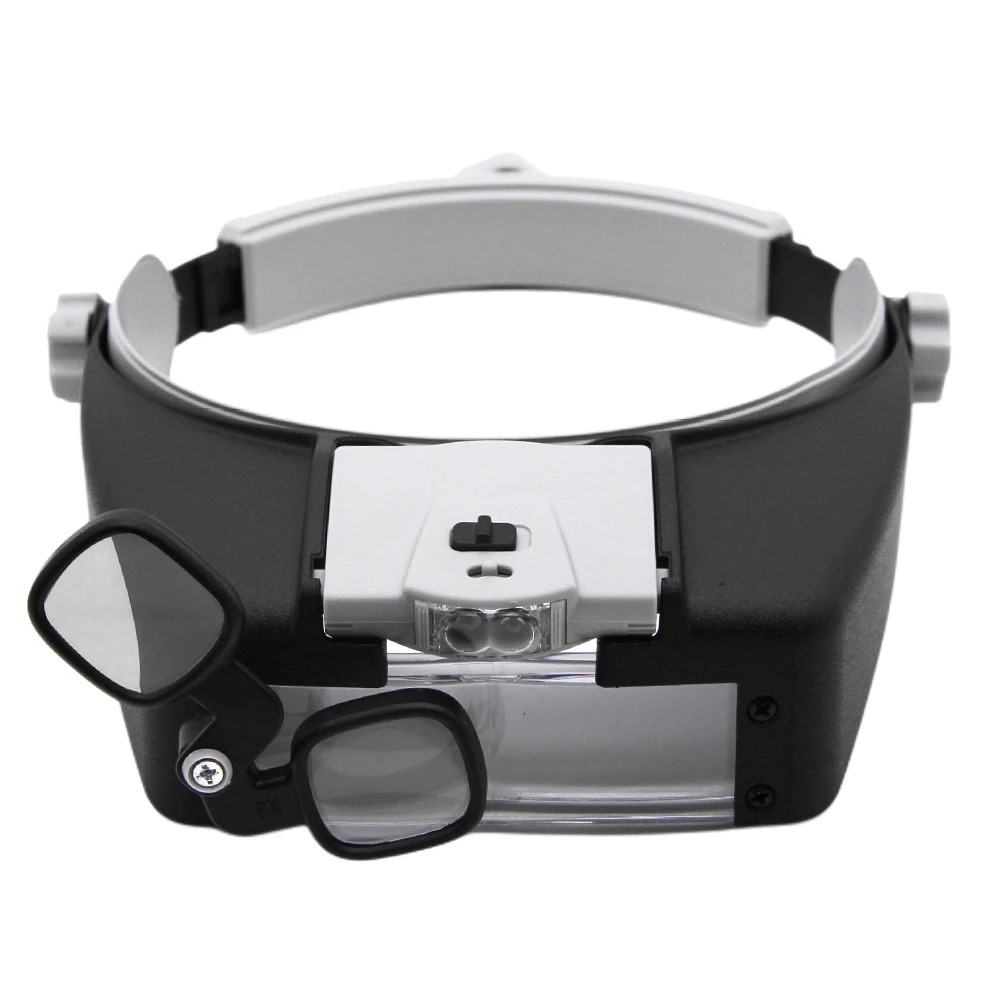 LED Magnifier Glasses Head Mou - огляд і ціна Electronics Repair Hobby