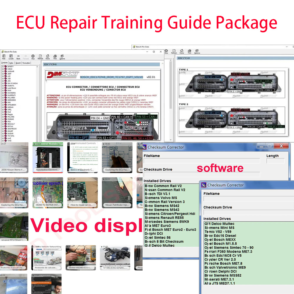 ECU Repair Training Guide Pack - огляд і ціна Electronics Repair Basics