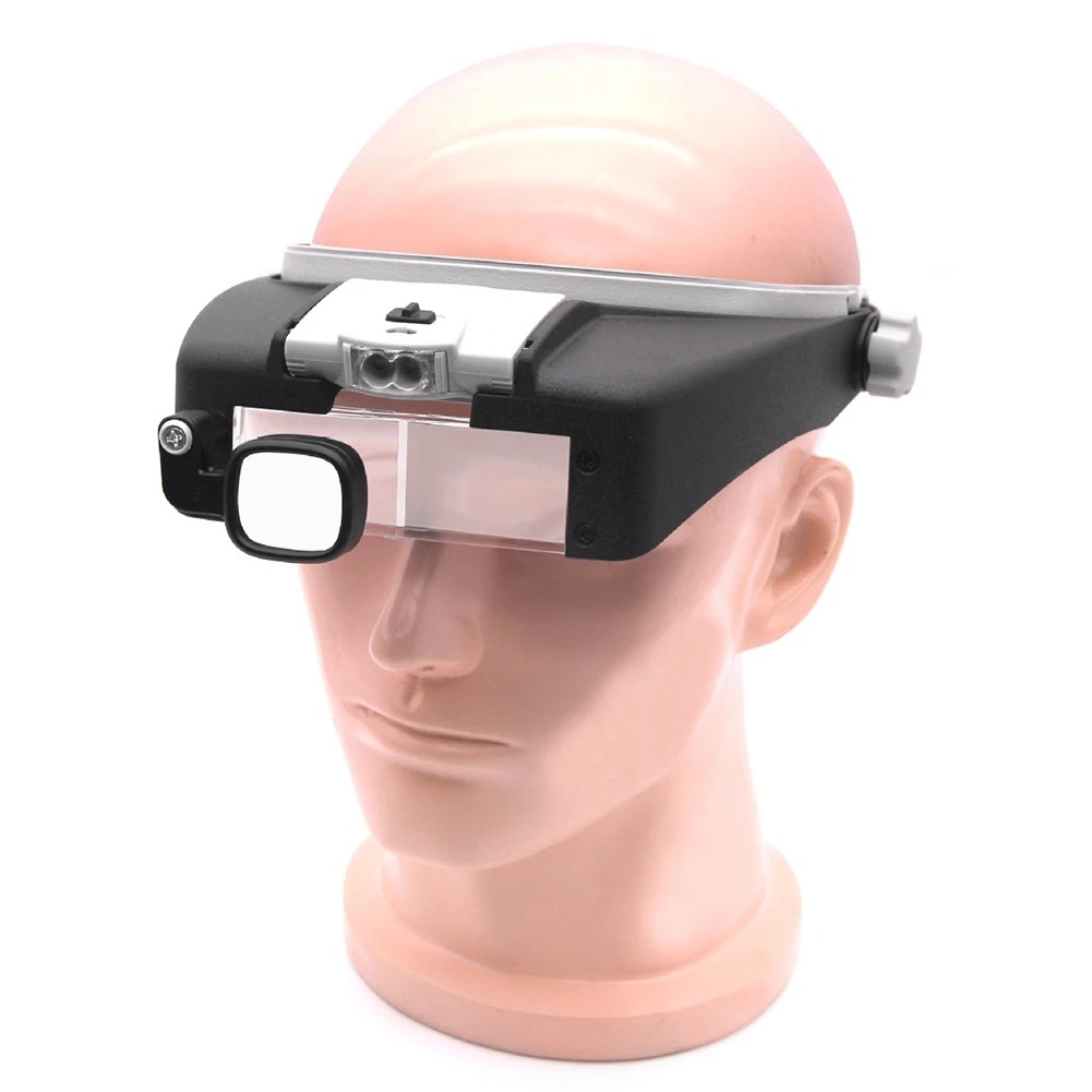 LED Magnifier Glasses Head Mou - огляд і ціна Electronics Repair Hobby