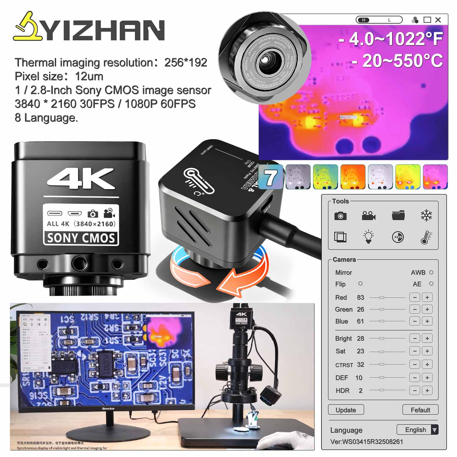 YIZHAN Thermal Imager 4k Elect - огляд і ціна Electronics Repair Images